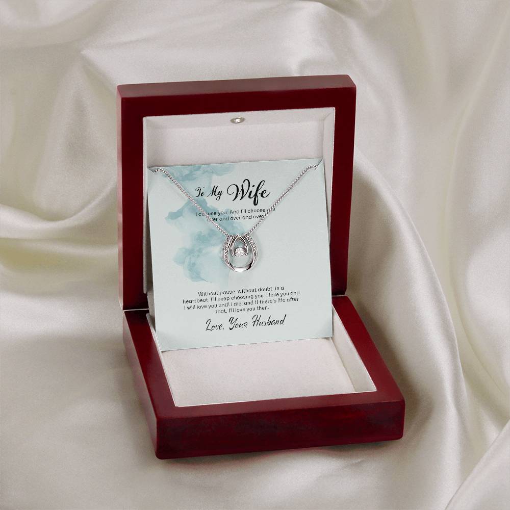 Lucky In Love Necklace For My Wife
