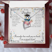 Load image into Gallery viewer, Forever Love Necklace For My Daughter with On Demand Message Card
