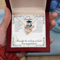 Load image into Gallery viewer, Forever Love Necklace For My Daughter with On Demand Message Card

