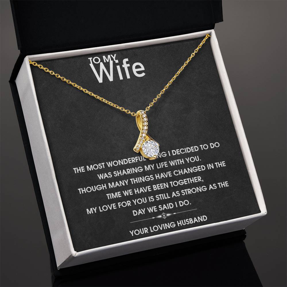 Alluring Beauty Necklace For My Wife (Yellow & White Gold Variants)