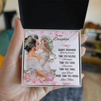 Load image into Gallery viewer, Love Knot Necklace For My Daughter (Yellow &amp; White Gold Variants)
