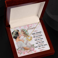 Load image into Gallery viewer, Love Knot Necklace For My Daughter (Yellow &amp; White Gold Variants)
