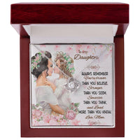 Load image into Gallery viewer, Love Knot Necklace For My Daughter (Yellow &amp; White Gold Variants)
