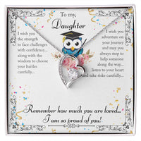Load image into Gallery viewer, Forever Love Necklace For My Daughter with On Demand Message Card
