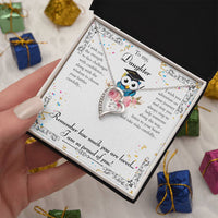 Load image into Gallery viewer, Forever Love Necklace For My Daughter with On Demand Message Card
