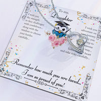 Load image into Gallery viewer, Forever Love Necklace For My Daughter with On Demand Message Card
