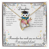 Load image into Gallery viewer, Forever Love Necklace For My Daughter with On Demand Message Card
